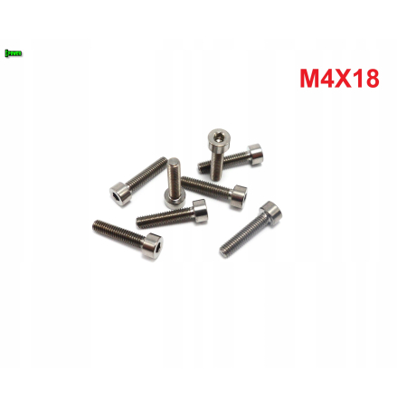 M4x18 śruba tytanowa imbusowa din 912 iso 4762 śruby tytanowe grade 5