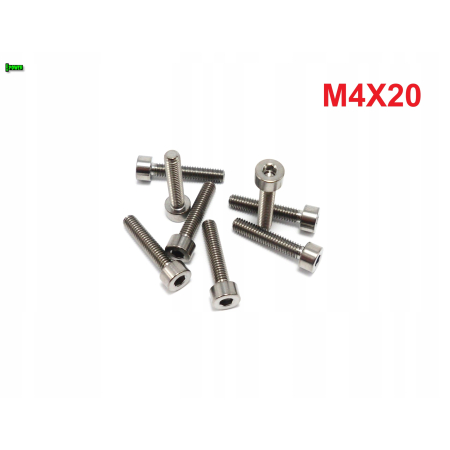 M4x20 śruba imbusowa din 912 iso 4762 tytanowa śruby tytanowe grade 5