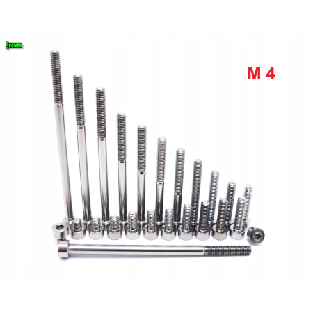 M4x20 śruba imbusowa din 912 iso 4762 tytanowa śruby tytanowe grade 5