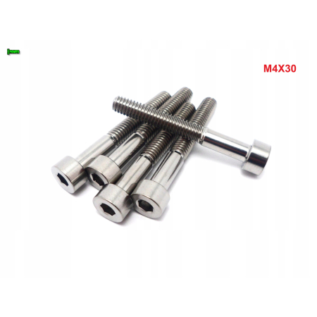 M4x30 śruba imbusowa din 912 iso 4762 tytanowa śruby tytanowe grade 5