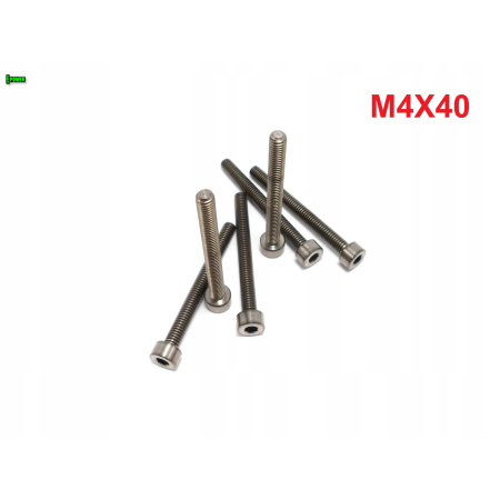 M4x40 śruba imbusowa din 912 iso 4762 tytanowa śruby tytanowe grade 5