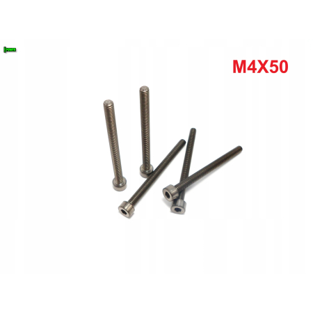M4x50 śruba imbusowa din 912 iso 4762 tytanowa śruby tytanowe grade 5