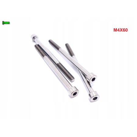 M4x60 śruba tytanowa imbusowa din 912 iso 4762 śruby tytanowe m4 grade 5