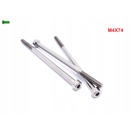 M4x74 śruba tytanowa imbusowa din 912 iso 4762 śruby tytanowe m4 grade 5