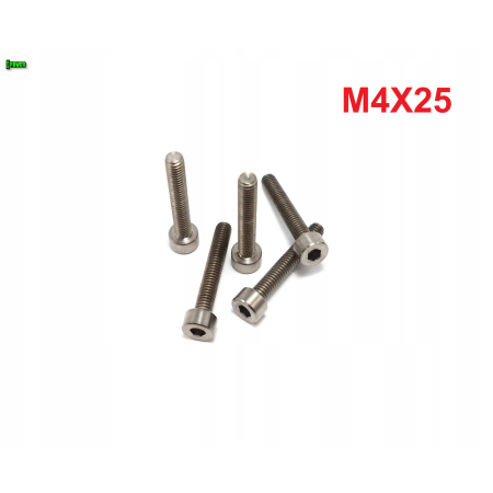 M4x25 śruba imbusowa din 912 iso 4762 tytanowa śruby tytanowe grade 5