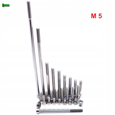 M5x8 śruba imbusowa din 912 iso 4762 tytanowa śruby tytanowe grade 5