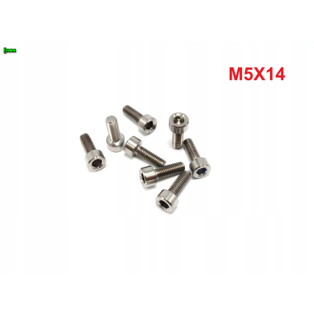 M5x14 śruba imbusowa din 912 iso 4762 tytanowa śruby tytanowe grade 5