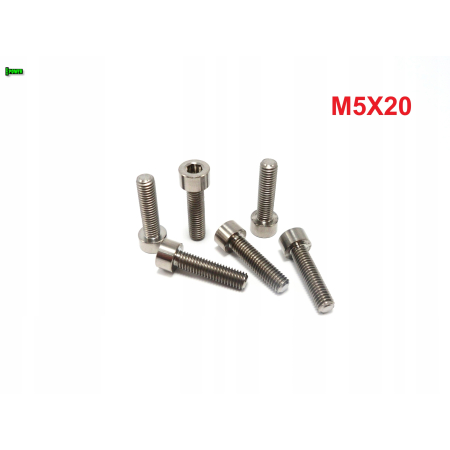 M5x20 śruba imbusowa din 912 iso 4762 tytanowa śruby tytanowe grade 5
