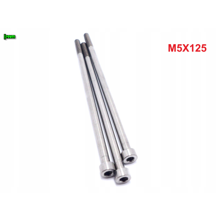 M5x125 tytanowa śruba imbusowa din 912 iso 4762 śruby tytanowe m5 grade 5