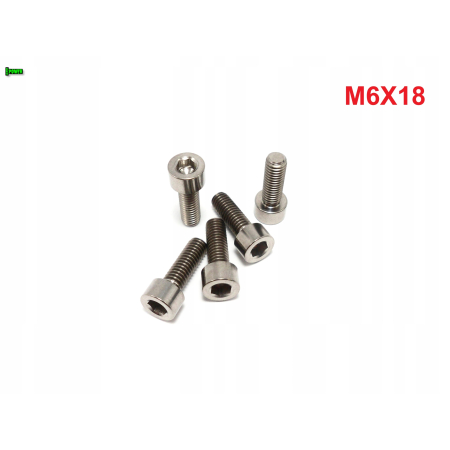 M6x18 śruba tytanowa imbusowa din 912 iso 4762 śruby tytanowe grade 5