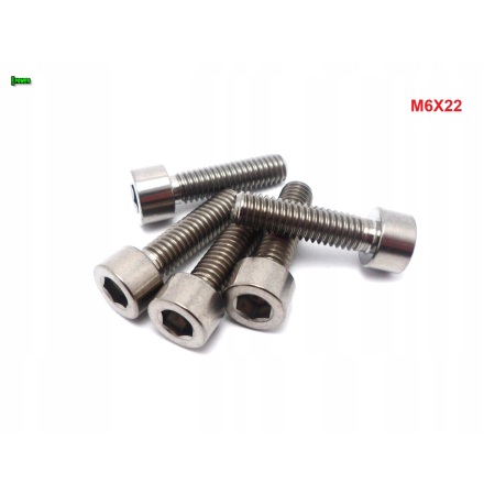 M6x22 śruba imbusowa din 912 iso 4762 tytanowa śruby tytanowe grade 5