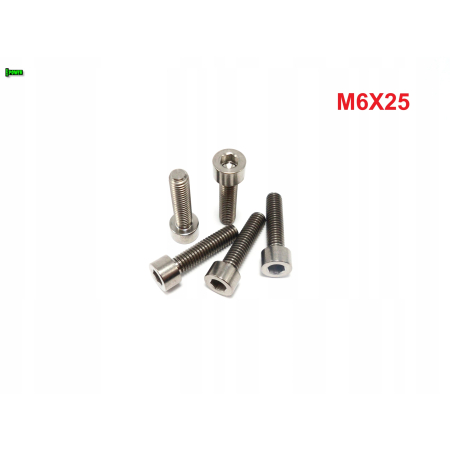 M6x25 śruba imbusowa din 912 iso 4762 tytanowa śruby tytanowe grade 5