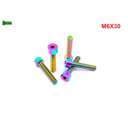 M6x30 śruba torx din 912 iso 4762 tytanowa śruby tytanowe grade 5