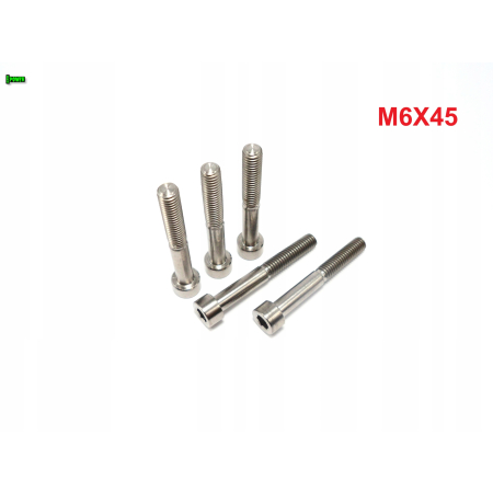 M6x45 śruba imbusowa din 912 iso 4762 tytanowa śruby tytanowe grade 5