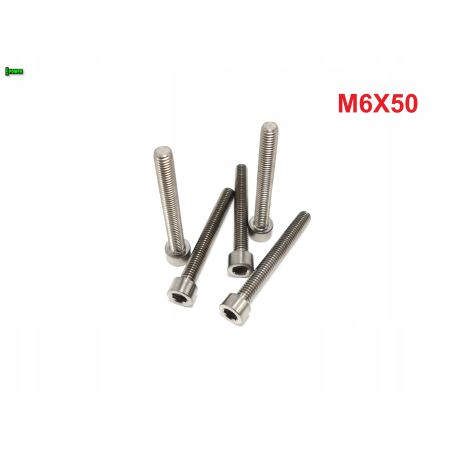 M6x50 śruba imbusowa din 912 iso 4762 tytanowa śruby tytanowe grade 5