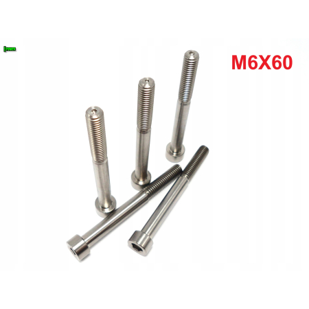 M6x60 śruba tytanowa imbusowa din 912 iso 4762 śruby tytanowe grade 5