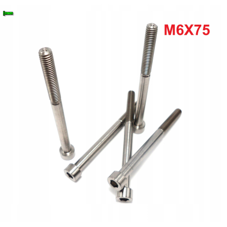 M6x75 śruba tytanowa imbusowa din 912 iso 4762 śruby tytanowe grade 5