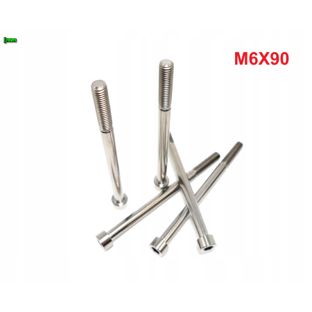 M6x90 śruba tytanowa imbusowa din 912 iso 4762 śruby tytanowe grade 5