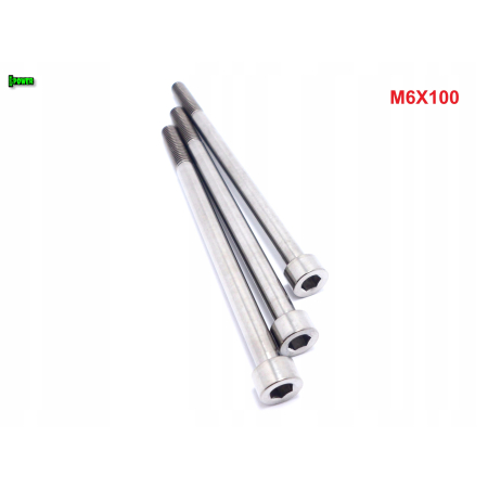 M6x100 tytanowa śruba imbusowa din 912 iso 4762 śruby tytanowe m6 grade 5