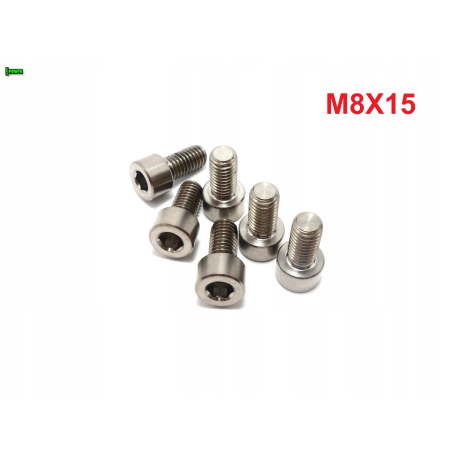 M8x15 śruba imbusowa din 912 iso 4762 tytanowa śruby tytanowe grade 5