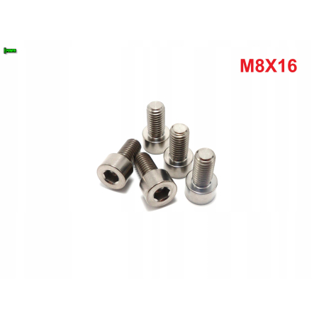 M8x16 śruba tytanowa imbusowa din 912 iso 4762 śruby tytanowe grade 5