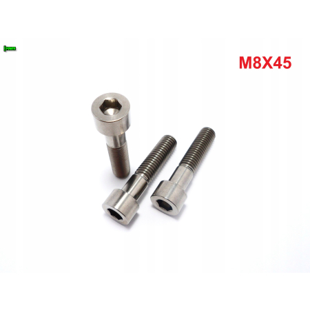 M8x45 śruba imbusowa din 912 iso 4762 tytanowa śruby tytanowe grade 5