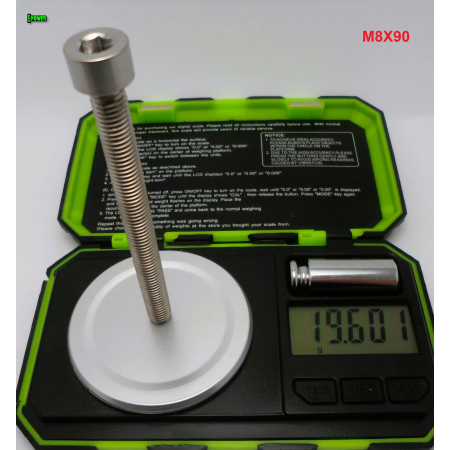 M8x90 tytanowa śruba imbusowa din 912 iso 4762 śruby tytanowe m8 grade 5