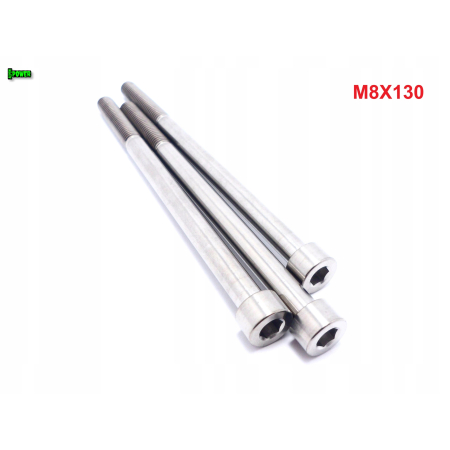 M8x130 tytanowa śruba imbusowa din 912 iso 4762 śruby tytanowe m8 grade 5