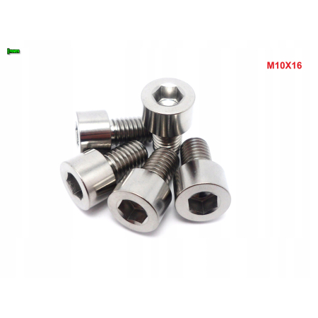 M10x16 tytanowa śruba imbusowa din 912 iso 4762 śruby tytanowe grade 5