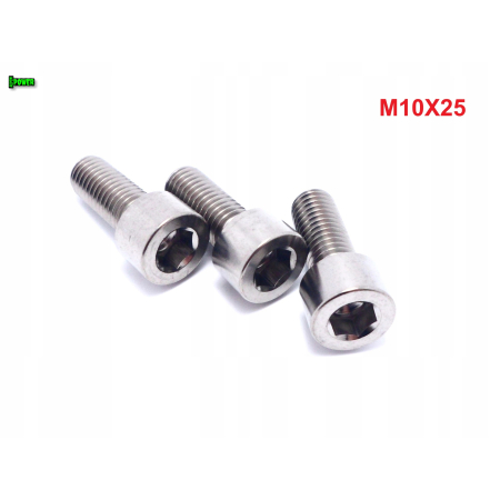 M10x25 śruba imbusowa din 912 iso 4762 tytanowa śruby tytanowe grade 5