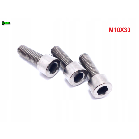 M10x30 śruba imbusowa din 912 iso 4762 tytanowa śruby tytanowe grade 5