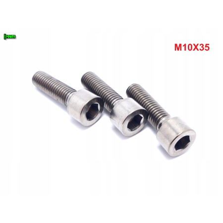 M10x35 śruba imbusowa din 912 iso 4762 tytanowa śruby tytanowe grade 5