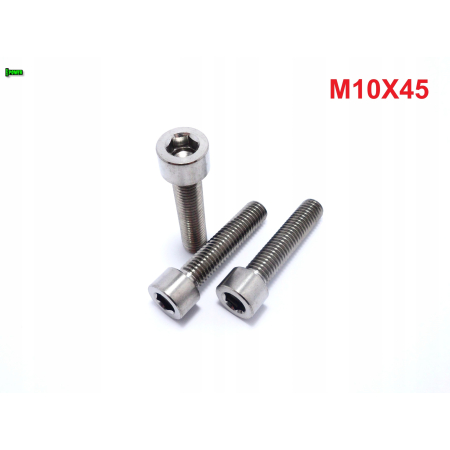 M10x45 śruba imbusowa din 912 iso 4762 tytanowa śruby tytanowe grade 5