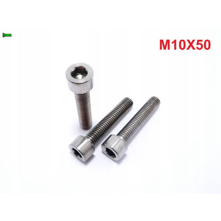 M10x50 śruba imbusowa din 912 iso 4762 tytanowa śruby tytanowe grade 5