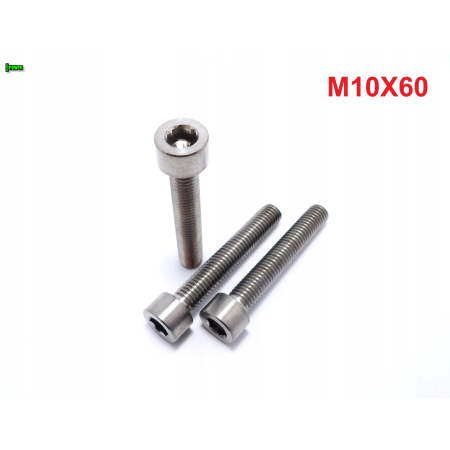 M10x60 śruba imbusowa din 912 iso 4762 tytanowa śruby tytanowe grade 5