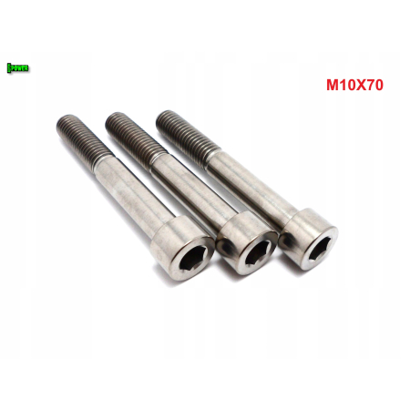 M10x70 tytanowa śruba imbusowa din 912 iso 4762 śruby tytanowe m10 grade 5