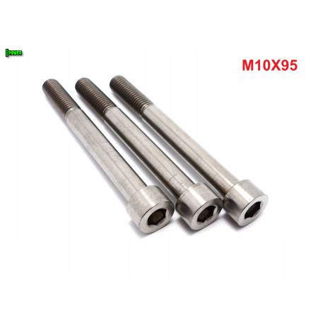 M10x95 tytanowa śruba imbusowa din 912 iso 4762 śruby tytanowe m10 grade 5