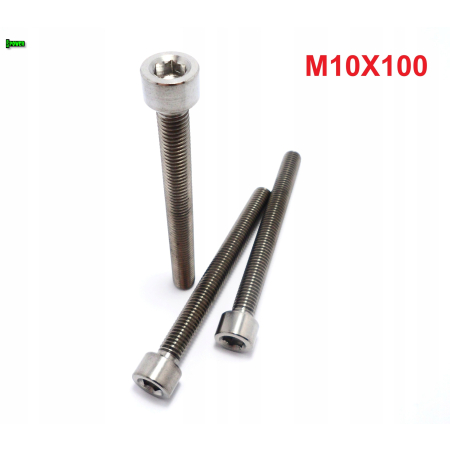 M10x100 śruba imbusowa din 912 iso 4762 tytanowa śruby tytanowe grade 5