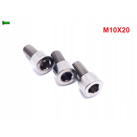 M10x20 śruba imbusowa din 912 iso 4762 tytanowa śruby tytanowe grade 5