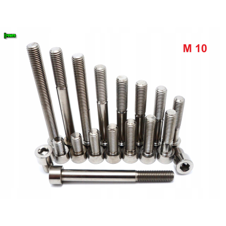 M10x20 śruba imbusowa din 912 iso 4762 tytanowa śruby tytanowe grade 5