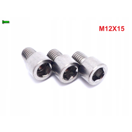 M12x15 śruba imbusowa din 912 iso 4762 tytanowa śruby tytanowe grade 5