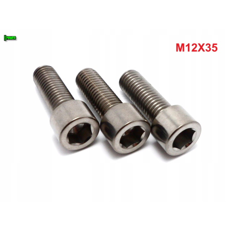 M12x35 śruba imbusowa din 912 iso 4762 tytanowa śruby tytanowe grade 5