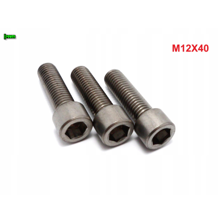 M12x40 śruba imbusowa din 912 iso 4762 tytanowa śruby tytanowe grade 5