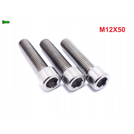 M12x50 śruba imbusowa din 912 iso 4762 tytanowa śruby tytanowe grade 5