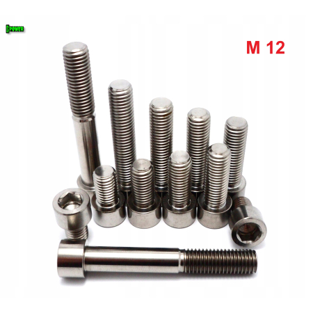 M12x80 tytanowa śruba imbusowa din 912 iso 4762 śruby tytanowe m12 grade 5