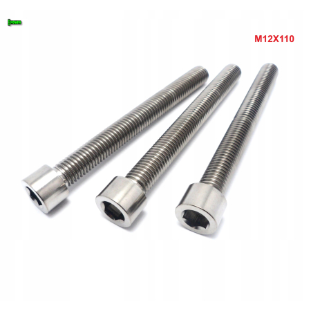 M12x110 śruba imbusowa din 912 iso 4762 tytanowa śruby tytanowe grade 5