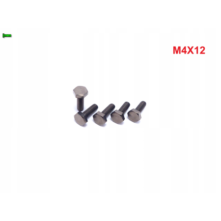 M4x12 śruba tytanowa sześciokątna din 933 iso 4017 śruby tytanowe grade 5