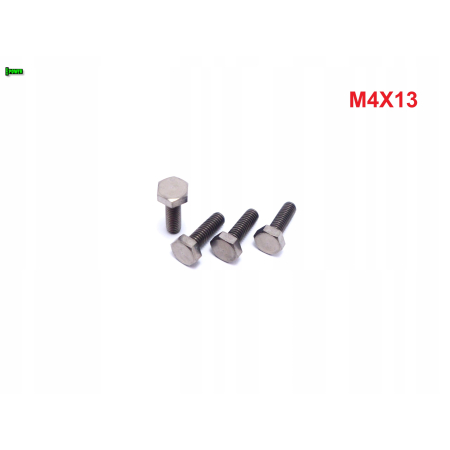 M4x13 śruba tytanowa sześciokątna din 933 iso 4017 śruby tytanowe grade 5