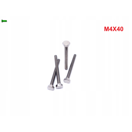 M4x40 śruba tytanowa sześcokątna din 933 tytan grade 5 śruby tytanowe gr 5