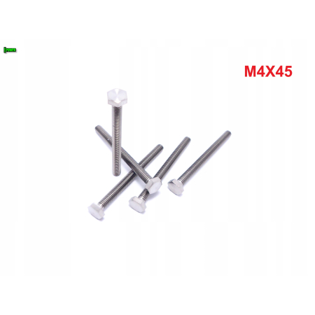 M4x45 śruba tytanowa sześcokątna din 933 tytan grade 5 śruby tytanowe gr 5